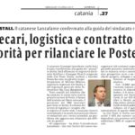 2017.04.19 La Sicilia – Cisl Postali