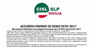 Acconto PDR 2017 in busta paga di settembre: consulta la tabella