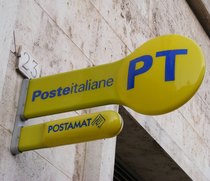 Insegna ufficio Postale di Poste Italiane