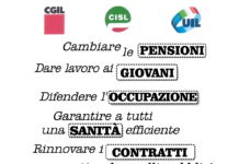 locandina cisl, sit in prefetture per legge di bilancio