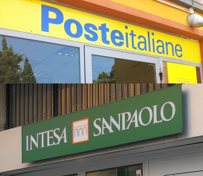 Alleanza Poste Italiane e Intesa Sanpaolo